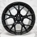 RIN 19X9.5 5-112 R1 SPORT GT-FF MATT BLACK MACHINE LIP ET38 CB66.6
