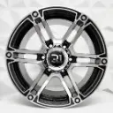 RIN 16X8 6-114.3 R1 SPORT 6975 MACHINE BLACK ET0 CB84