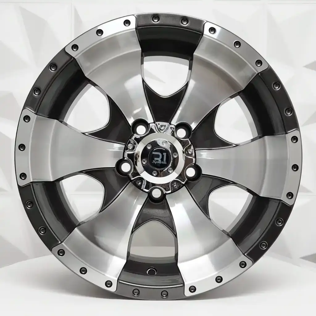 RIN 16X7 6-114.3 R1 SPORT JA095 GUNMETAL MACHINE FACE ET0 CB66.1
