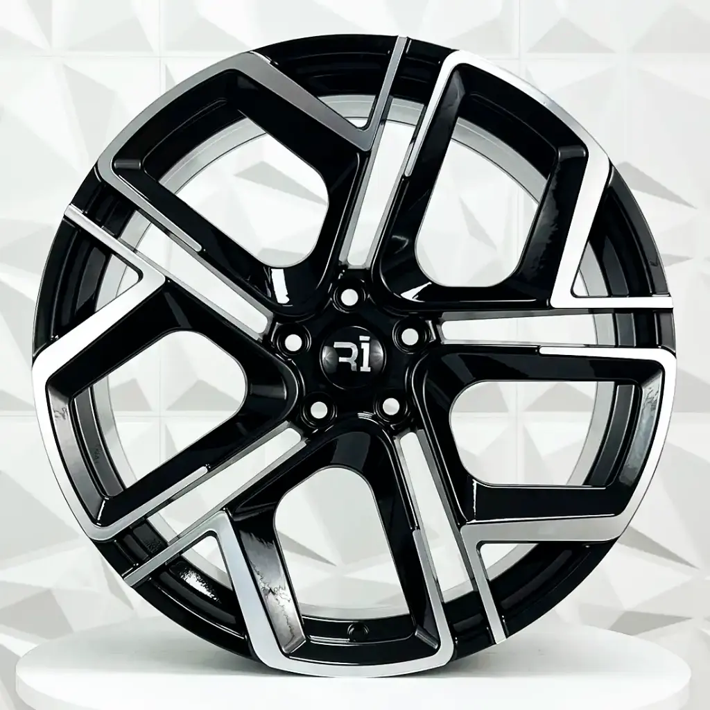 RIN 20X8.5 5-112 R1 SPORT R3264 BLACK MACHINE FACE ET40 CB57.1