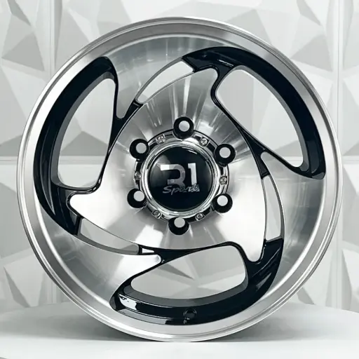 [156764] RIN 15X8 5-139.7 R1 SPORT 1070 BLACK MACHINE FACE MACHINE LIP ET-15 CB106