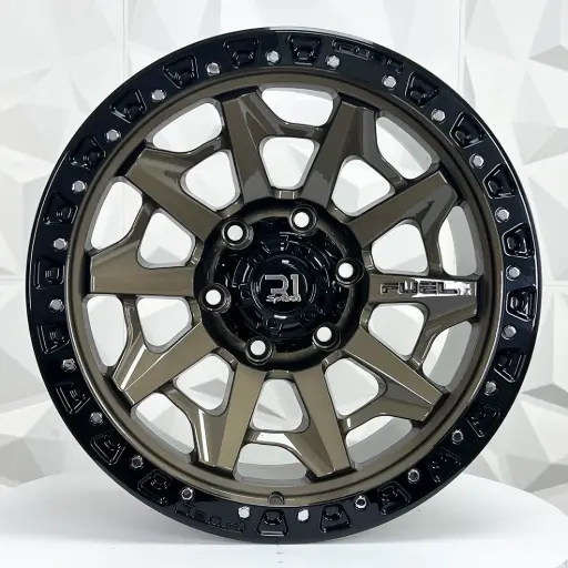 [174804] RIN 17X9 6-139.7 R1 SPORT QC1261 BRONZE+BLACK LIP ET0 CB106.1